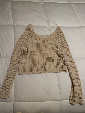 Old navy XS Knit Cropped Sweater - Cream